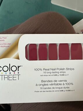Color Street Munich MulBerry Rose Nail Polish Strips